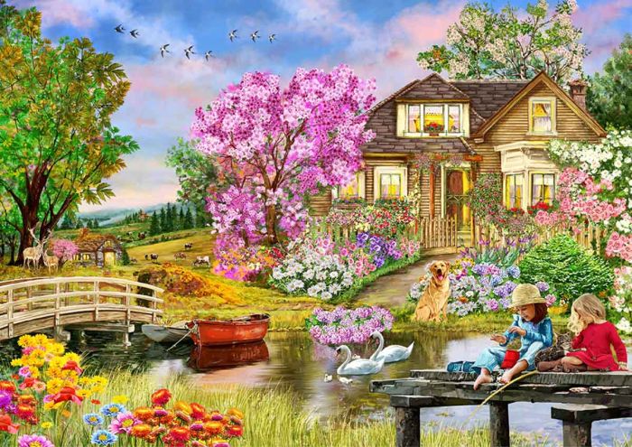 Springtime Cottage, 1000 brikker